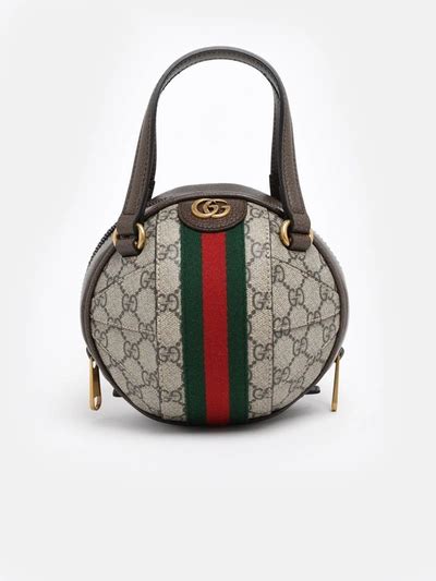 Gucci Tracolla Sfera Web Gg Supreme In Beige 